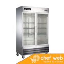 Icehaus – Refrigerador 2 Puertas de Cristal RV-2PC-SS-01