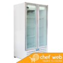 Metalfrio – Refrigerador 2 Puertas de Cristal RB500